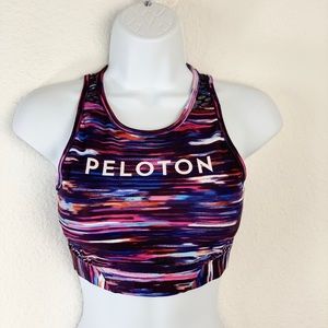 Peloton X WITH Melody Printed High Neck Sports Bra Sz S
